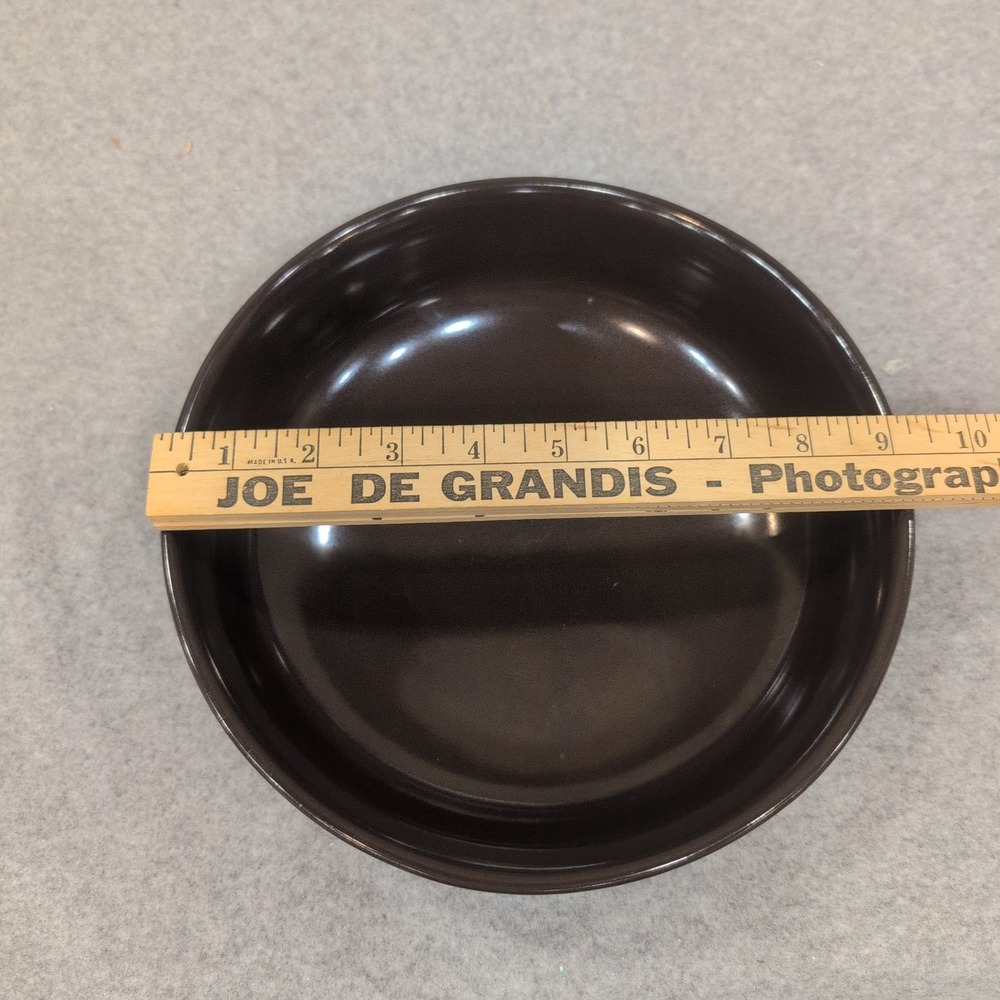 Franciscan Brown Glazed Ceramic Bowl with Green Band Mid Century Modern - Picture 8 of 8